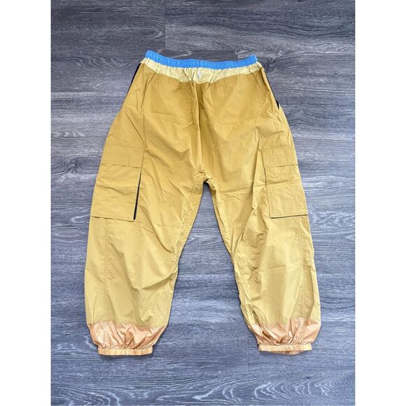 NWOT Free People Movement Spring Forward Mustard Yellow & Blue Pants Size Medium - Picture 3 of 6